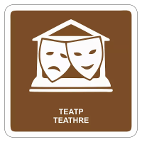 Туристический знак Театр